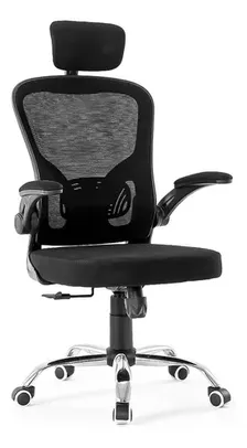 Cadeira de escritório Mesh ergonômica preta com estofado de mesh Pathon fly X11