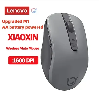 (Novo usuário/Taxa inclusa) Mouse Lenovo M1 Bluetooth com 2 botões laterais