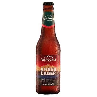 (60% OFF Segunda unidade) Cerveja Patagonia Amber Lager 355ml Long Neck