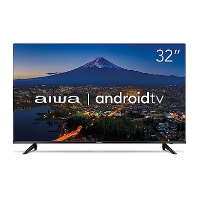 Smart TV Aiwa 32”, Android, HD, Borda Ultrafina, HDR10, Dolby Áudio - AWS-TV-32-BL-02-A