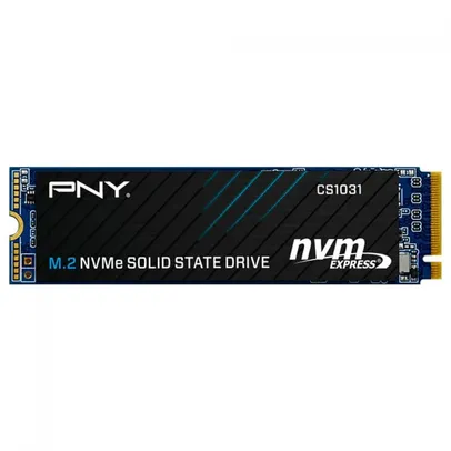 SSD PNY CS1031, 500GB, M.2 NVMe, Leitura 2400MBs e Gravação 1750MBs, M280CS1031-500-CL