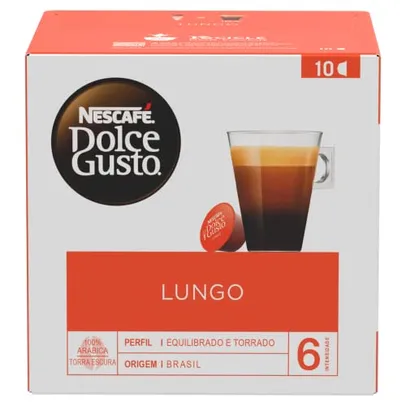 [Rec] Dolce Gusto Nescafe Lungo 10 Capsulas 70G
