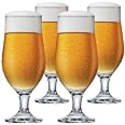 Jogo de Taças de Cerveja Royal Beer Vidro 330ml 4 Pcs - Ruvolo