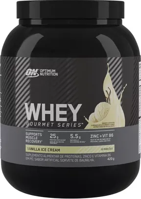 [2Un Cupom] On Gourmet 100% Whey Protein 420g - Optimum Nutrition
