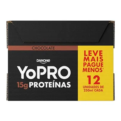 [Recorrência] YoPRO Bebida Láctea UHT Chocolate 15g de proteínas 250ml - 12 unidades