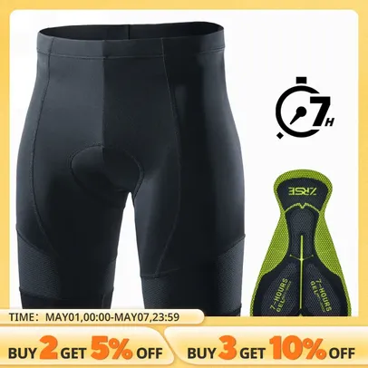 [4 UNIDADES] ZRSE Shorts de ciclismo de lycra com gel pad para homens e mulheres, roupas de bicicleta MTB