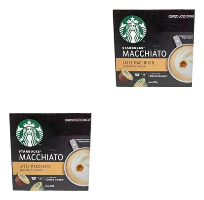 Kit 2 Caixa Starbucks Latte Macchiato Nescafé Dolce Gusto