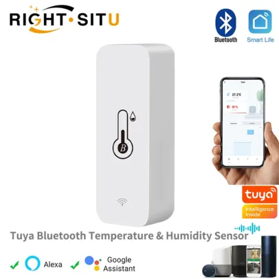 [APP/Taxa Inclusa] Sensor de Umidade e Temperatura RightSitu Compatível Com Alexa e Goole Home