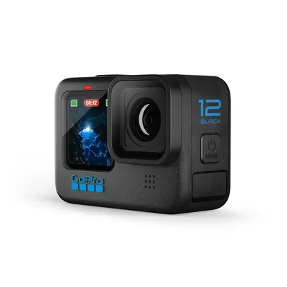 GoPro Hero 12 Black, 5.3K, Com LCD Frontal, Fotos 27MP, Hypersmooth 6.0 + Bateria Enduro
