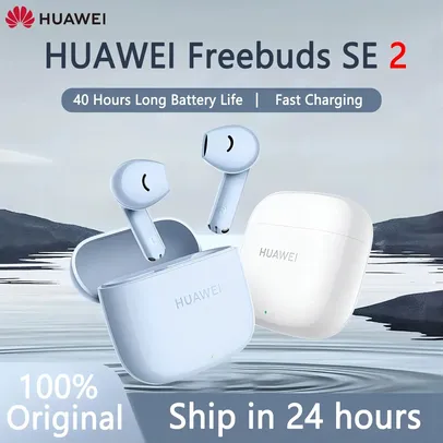 [Taxa inclusa] Fone de ouvido Huawei FreeBuds SE 2 - Bluetooth 5.3, à prova D'água, Microfone, 40h de bateria