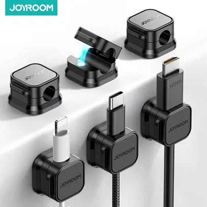 Joyroom ajustável clipes de cabo magnético, suporte do cabo, Keeper Wire