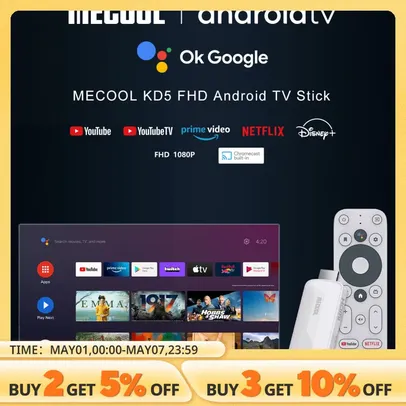 [App - Taxa Inclusa/Moedas] Stick TV Mecool KD5