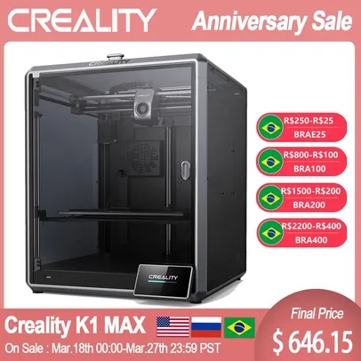 [No Brasil] Impressora 3D Creality 3D K1