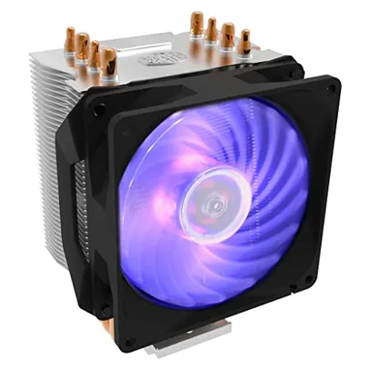 Air Cooler Para Processador Cooler Master Hyper H410R RGB Com 4 HeatPipes e Ventoinha 92mm