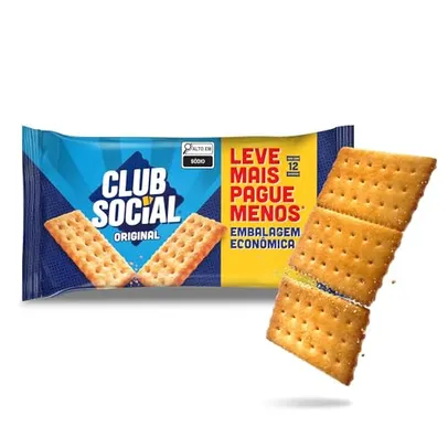 [REC] [+Por- R$ 5.9] Club Social original - Biscoito regular, embalagem econômica, 288g