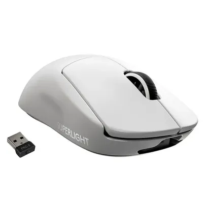 [A VISTA] Mouse Sem Fio Gamer Logitech G PRO X Superlight, Lightspeed, 25000 DPI, 5 Botões, Branco - 910-005941