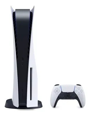 Sony Playstation 5 825gb Standard Branco e Preto