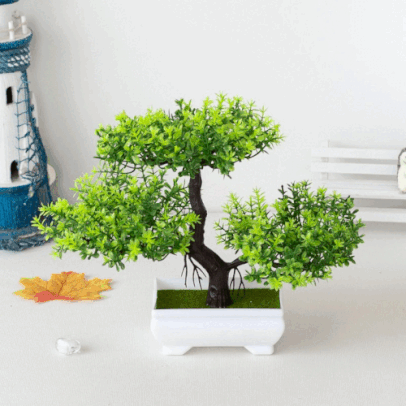 [APP/Taxa Inclusa] Árvore Pequena Artificial do Bonsai para a Decoração Home