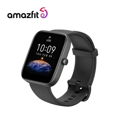 Amazfit Bip 3 Gps Smartwatch Tela Colorida Relógio Inteligente 5 Atm À P
