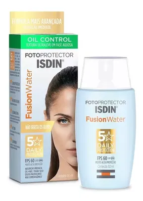 Protetor Solar Facial Isdin Fusion Water Fps 60 Sem Cor 50ml