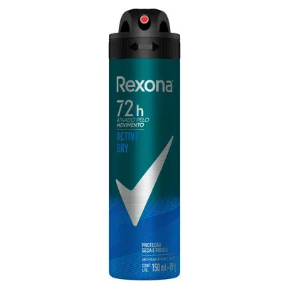 (70% OFF na 2ª unidade) Desodorante Rexona Masculino Active Dry 150ml