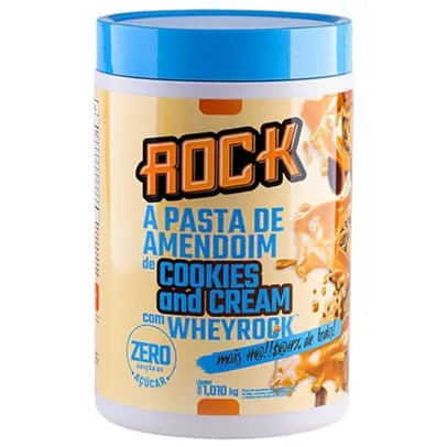 Pasta de Amendoim com Whey - 1000g Cookies & Cream - Rock Peanut