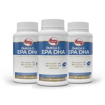3x Omega 3 epa dha (120 Caps) - Vitafor