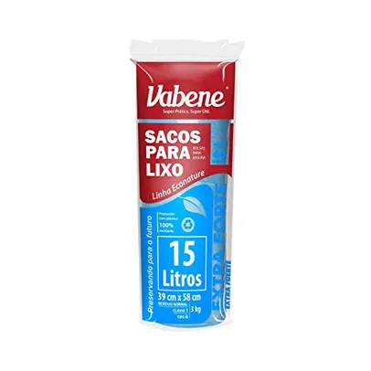 [+Por- R$4.7 ] Vabene Saco De Lixo Extra Forte Azul 15L 40 Sacos