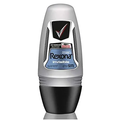 [Leve +Por- R$5.9 ] Rexona Desodorante Roll-On 50Ml Masculino Invisible Unit (A Embalagem Pode Varia
