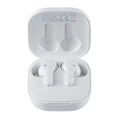 Fone De Ouvido Qcy Sem Fio T13 TWS Bluetooth 5.1 Com 4 Microfones Controle De Toque IPX5 À Prova d'Água 40 Horas De Tempo De Reprodução, Branco