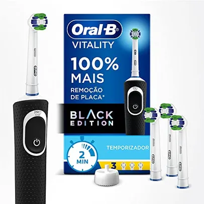 Escova Recarregável Vitality 100 + 3 Refis Precision Clean Oral-B