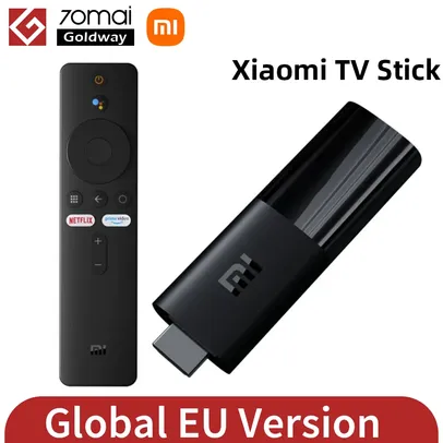 [Taxa Inclusa] Xiaomi Mi TV Stick 1080p Versão Global com Android TV, HDR, Google Assistente - Transforma TV em Smart TV