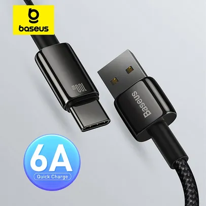 Baseus Cabo USB Tipo C para Samsung Pro, Fio de Carregamento Rápido, USB C Carregador, Cabo de Dados AliExpress