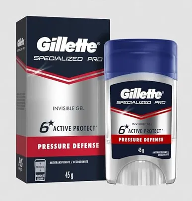 [REC] [Leve +Por- R$14.6] Gillette, Desodorante Gel Clinical Pressure Defense, 45G