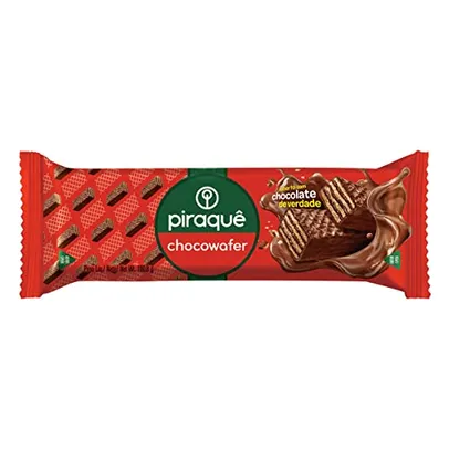 [Prime] Piraquê Wafer Recheio E Cobertura Chocolate Chocowafer Pacote 100 8G