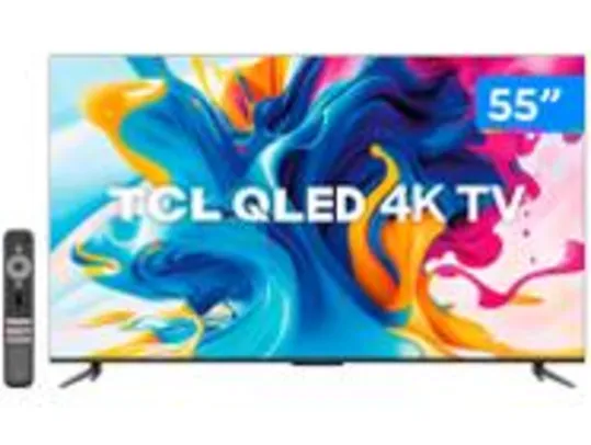 (C. OURO) Smart TV 55” 4K UHD QLED TCL 55C645