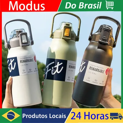 [Do Brasil] Garrafa Térmica Tumbler De Viagem Vacuum Inox 1,7L Litros