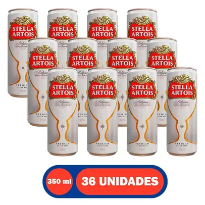 Cerveja Puro Malte 350ml Lata 36 Unidades Stella Artois
