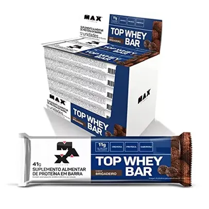 Top Whey (13g) Bar 12 Unidades De 41G Max Titanium (Amendoim)