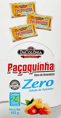 [ PRIME ] DaColônia Display Paçoca Rolha Zero 432G (24X18G)
