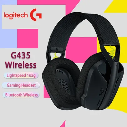 [Taxa inclusa] Headset gamer Logitech G435 sem fio - Som surround, Bluetooth