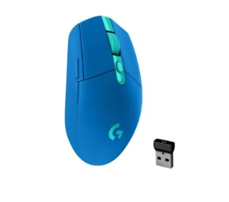 Mouse Gamer Sem Fio Logitech G305 LIGHTSPEED com 6 Botões Programáveis e Até 12.000 DPI, Azul
