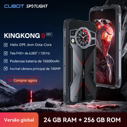 (No BR)Smartphone Cubot Kingkong 9-Robuste Tela 6.58 120hz 12Gb ram 256 Gb