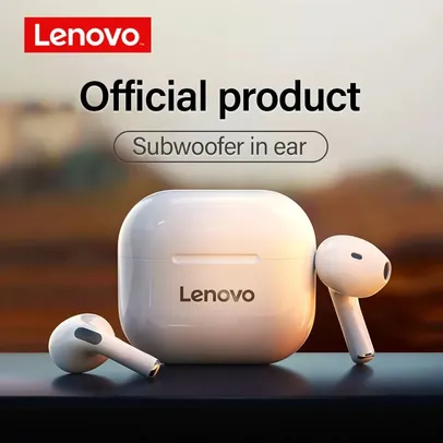 [R$14,2 Contas Novas/Taxas Inclusas] Fone de Ouvido Lenovo LP40 Bluetooth 5.1 Wireless
