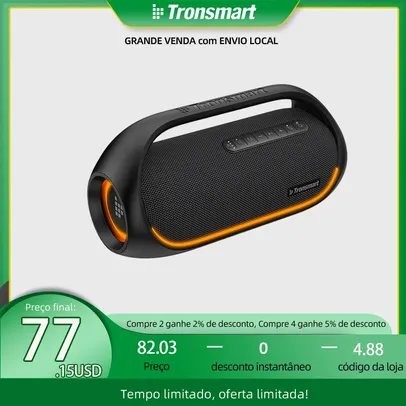 [BR | Moedas] Tronsmart BANG Caixa de Som Bluetooth 60w com Função PowerBank, Ipx6 Impermeável