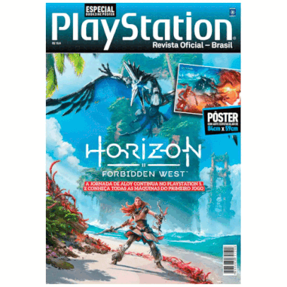 Revista Pôster PlayStation - Horizon Forbidden West