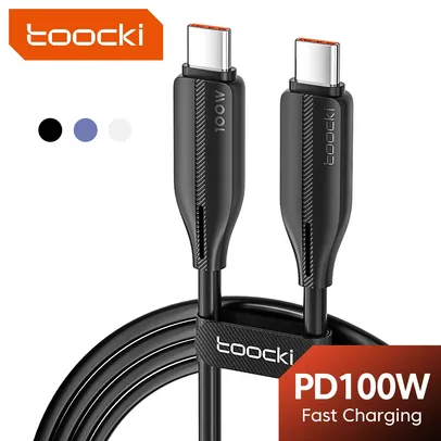 [Com taxa] Toocki-USB C para USB C Cabo, 100W,