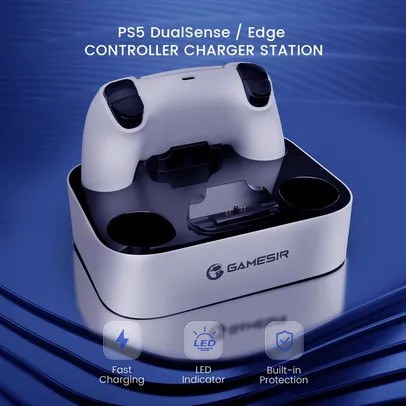 Carregador GameSir controlador duplo para PlayStation 5, PS5 DualSense