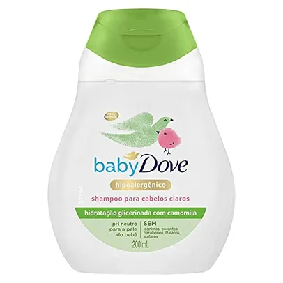 [Rec] [ Leve + Por - R$6,38] Baby Dove Shampoo Hidratação Glicerinada Camomila 200ml, Branco