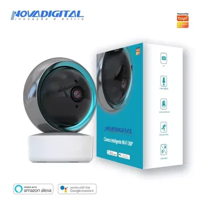 Câmera Wifi Segurança Inteligente 360º Full Hd Novadigital TUYA